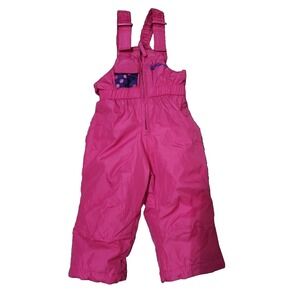 Weatherproof Kids Girls Ski Snow Pants Bibs Overalls Size 12 Month Pink